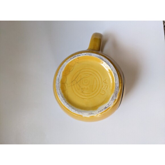 Vintage McCoy Pottery Ceramic Smiley Face Mug 1970's Yellow Made in USA **READ** - Picture 6 of 8